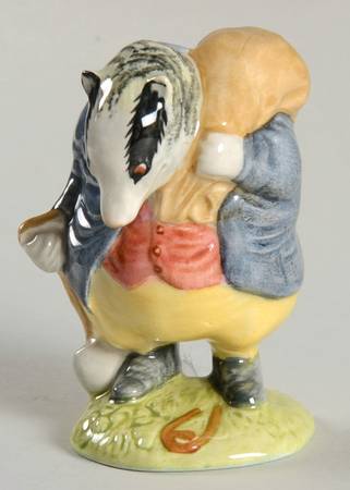 Beatrix Potter Backstamp 3 Tommy Brock-Red Vest - Boxed