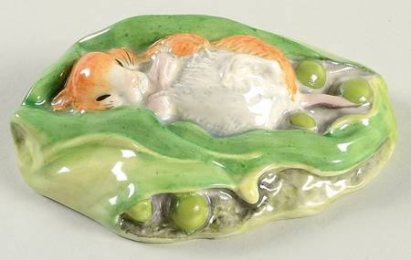 Beatrix Potter Backstamp 3 Timmy Willie Sleeping - Boxed