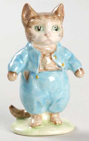 Beatrix Potter Backstamp 3 Tom Kitten-Deep Blue Outfit - Boxed
