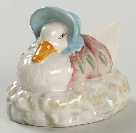 Beatrix Potter Backstamp 3 Jemima Puddle Duck Made A Feather Nest - Boxed