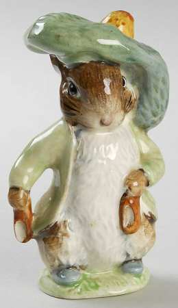 Beatrix Potter Backstamp 3 Benjamin Bunny-Ears Out/Shoes In - No Box