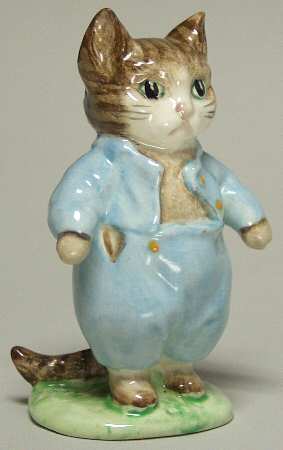 Beatrix Potter Backstamp 3 Tom Kitten-Light Blue Outfit - Boxed
