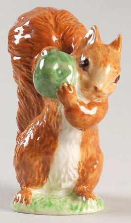 Beatrix Potter Backstamp 3 Squirrel Nutkin-Golden Brown - No Box