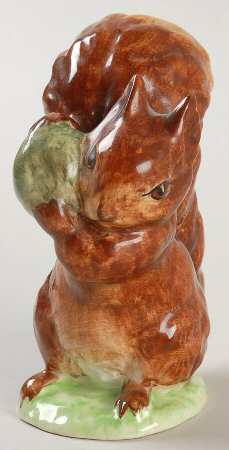 Beatrix Potter Backstamp 3 Squirrel Nutkin-Red-Brown - No Box