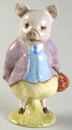 Beatrix Potter Backstamp 3 Pigling Bland-2 Var-Lilac Jacket - No Box