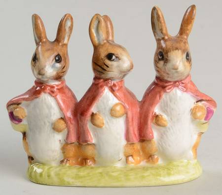 Beatrix Potter Backstamp 3 Flopsy, Mopsy, & Cottontail - Boxed