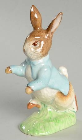 Beatrix Potter Backstamp 3 Peter Rabbit-Long Base - No Box