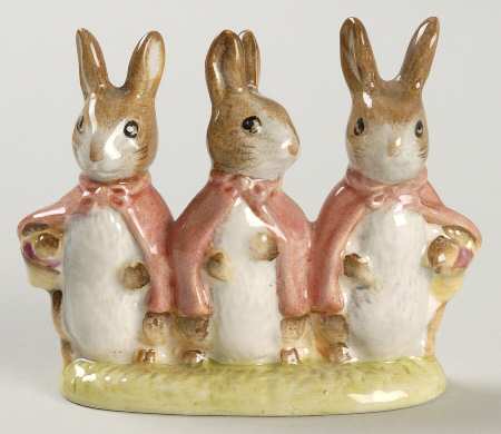 Beatrix Potter Backstamp 4 Flopsy, Mopsy & Cottontail - Boxed