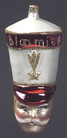 Bloomingdales Ornament Drum Major-Bloomies-Head - No Box