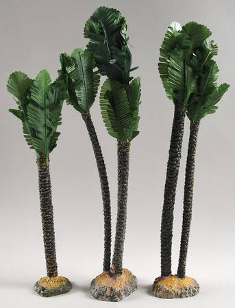 Fontanini Nativity 7.5" Palm Trees Set Of 3 - Boxed