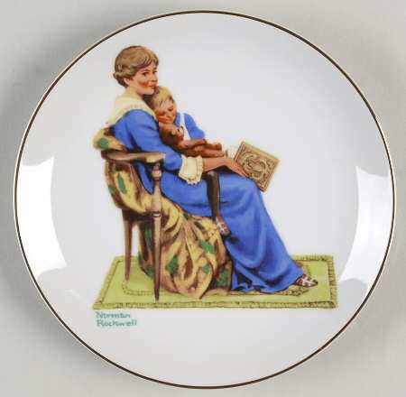 Miniature Rockwell Plates by Rockwell Museum