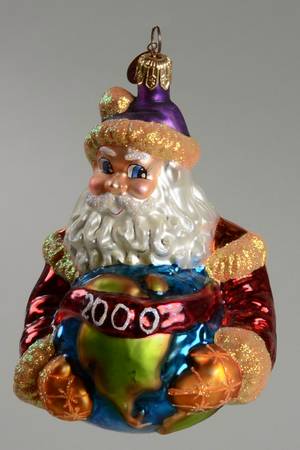 2000 Dated Ornaments World Wide Santa - No Box
