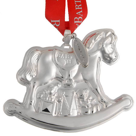 Babys First Christmas-Sterling Rocking Horse With Date Tag - No Box