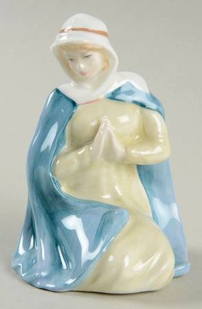 Holy Family Mary-Blue & White - Boxed