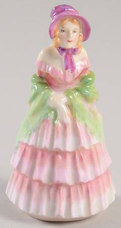 Miniature Figurines Victorian Lady - No Box