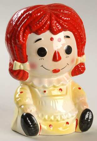 Rubens Miscellaneous Head Vase Raggety Ann Red/Yellow - No Box