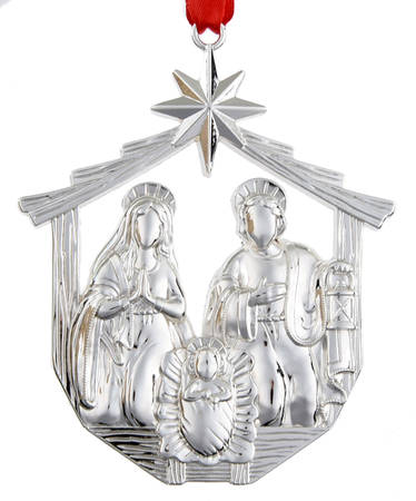 Reed & Barton Christmas Ornament Nativity - Boxed