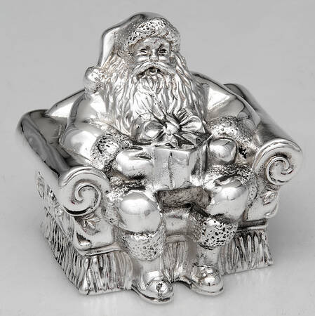 Reed & Barton Christmas Ornament Musical-Santa Claus Is Coming/Town 1998 - Boxed