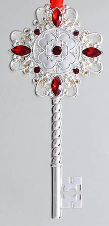 Reed & Barton Christmas Ornament Holly Berry Key - No Box