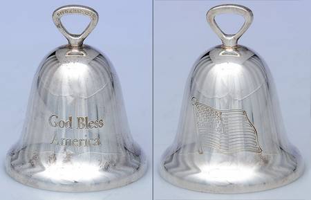 Reed & Barton Christmas Ornament God Bless America - Boxed
