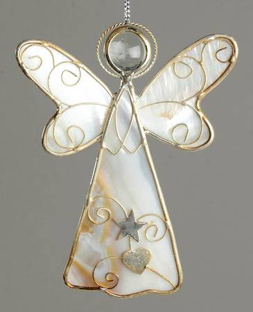 Reed & Barton Christmas Ornament Angel-White  - No Box