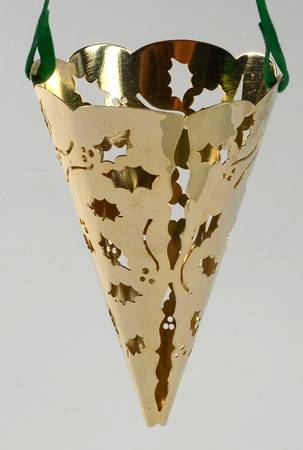 Reed & Barton Christmas Ornament Candy Cone Ornament - No Box