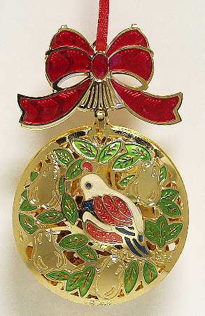 Reed & Barton Christmas Ornament Partridge In A Pear Tree - No Box