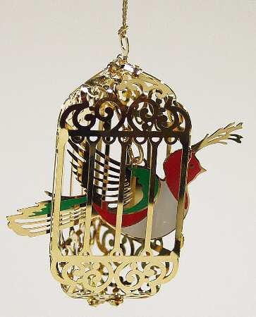 Reed & Barton Christmas Ornament Golden Aviary - No Box