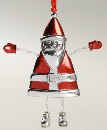 Reed & Barton Christmas Ornament Santa With Mittens - Boxed