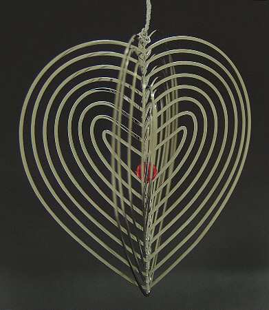 Reed & Barton Christmas Ornament Ribbon Heart - No Box
