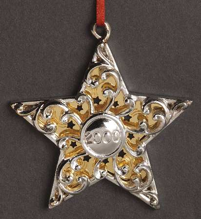 Reed & Barton Christmas Ornament Filigree Star - Boxed