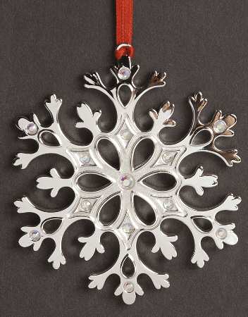 Reed & Barton Christmas Ornament Winter Sparkle Snowflake - Boxed