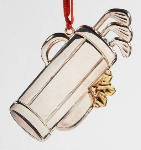 Reed & Barton Christmas Ornament Golf Bag - No Box