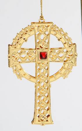 Reed & Barton Christmas Ornament Vladmir Cross-Goldplated - Boxed