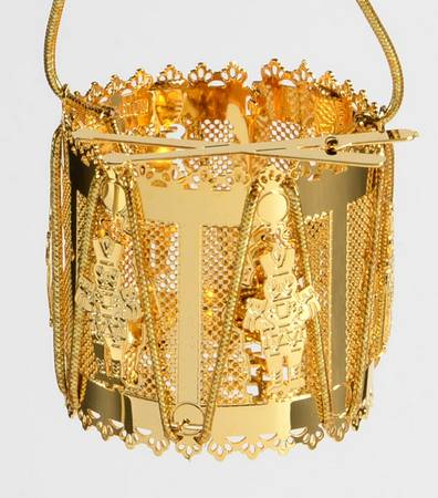 Reed & Barton Christmas Ornament Lace Drum - Boxed