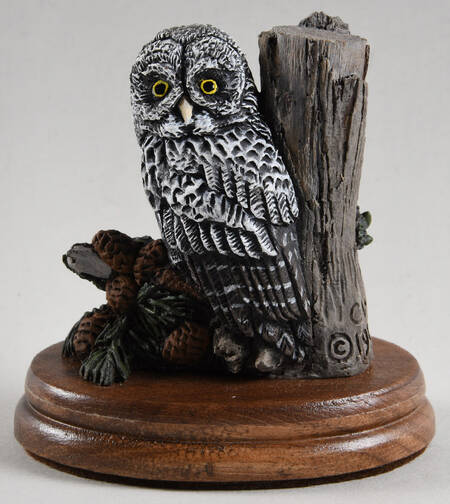 Bronze Menagerie-Americana Great Grey Owl - Boxed
