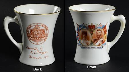 Royal Cauldon Royalty Giftware George V & Mary Coronation Mug - No Box