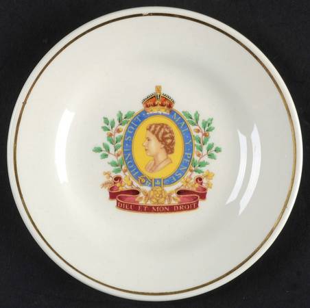 Royal Cauldon Royalty Giftware Elizabeth Ii Coronation Dish - No Box