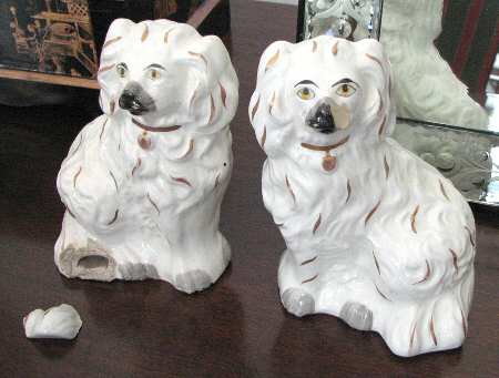 Royal Staffordshire Figure Spaniel-Pair - No Box