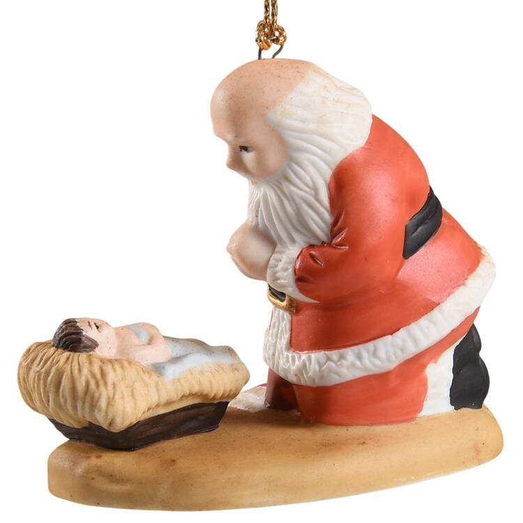 Roman Christmas Ornaments The Kneeling Santa - No Box