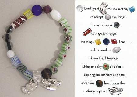 Beaded Story Bracelets Serenity Prayer Bracelet - Boxed