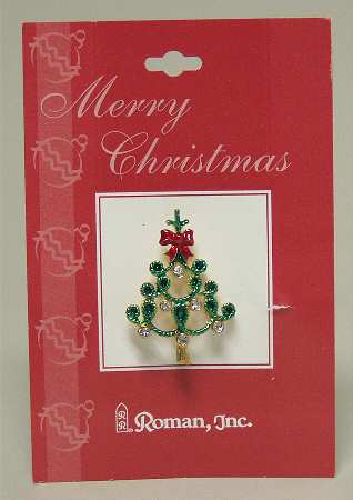 Roman Christmas Jewelry Tree Pin-Roped - No Box