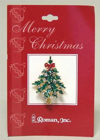 Roman Christmas Jewelry Tree Pin-Leaves - No Box