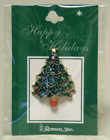 Roman Christmas Jewelry Tree Pin-Potted - No Box
