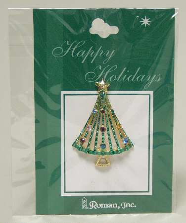 Roman Christmas Jewelry Tree Pin-Triangle - No Box