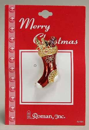 Roman Christmas Jewelry Stocking With Gifts - No Box