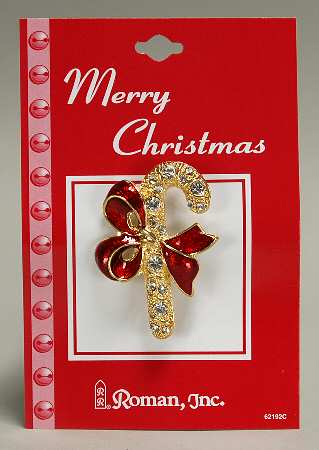 Roman Christmas Jewelry Candy Cane - No Box