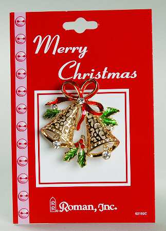 Roman Christmas Jewelry Bells-Jeweled - No Box