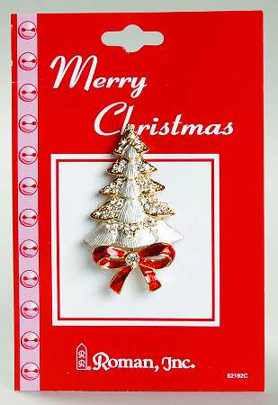 Roman Christmas Jewelry Tree-With Red Bow - No Box