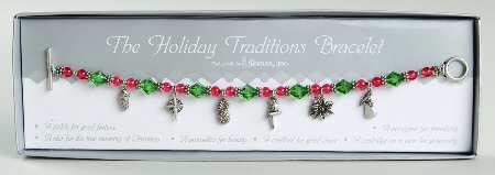 Roman Christmas Jewelry Holiday Traditions Bracelet - With Box